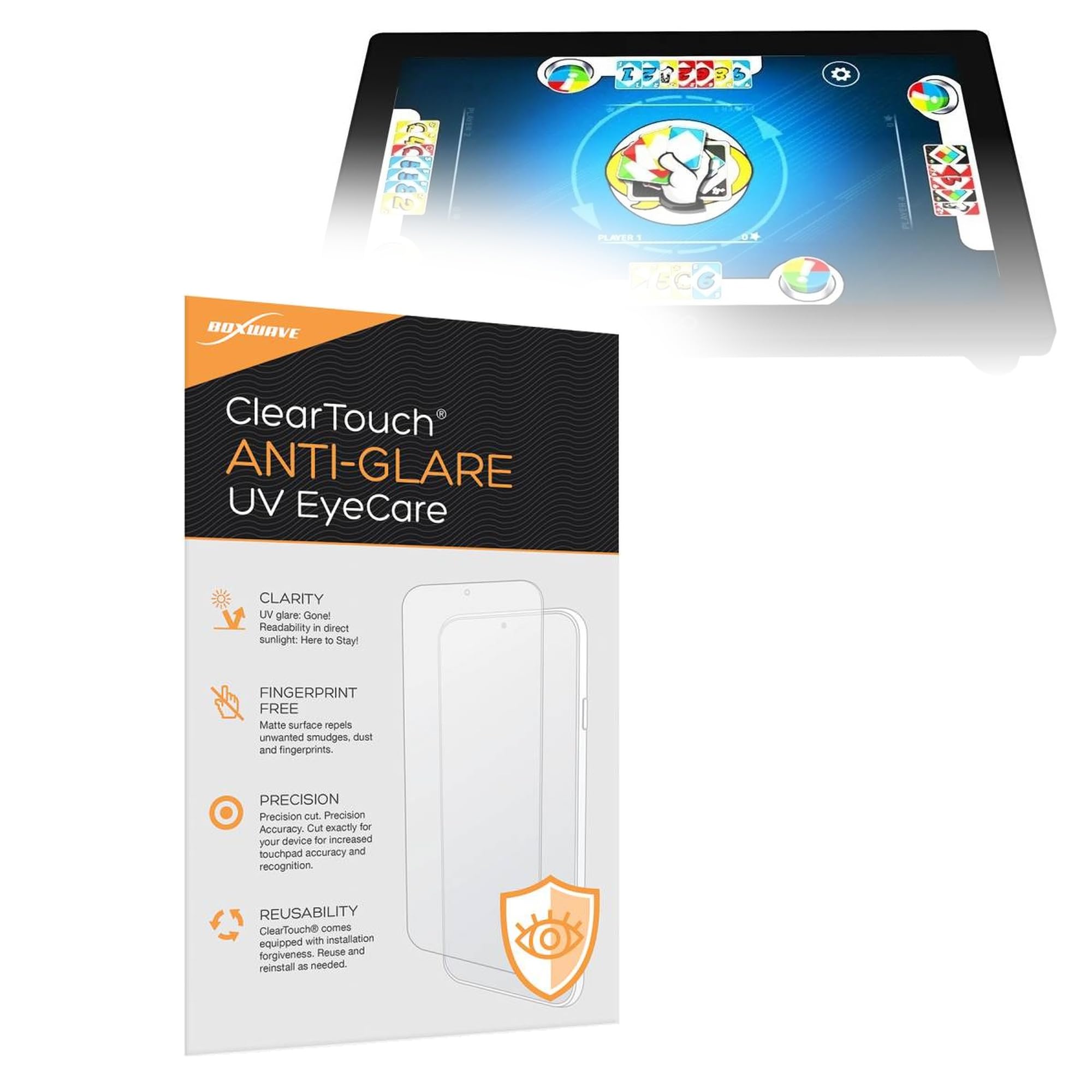 BoxWave Screen Protector Compatible with Arcade1Up Infinity Game Board (18 in) - ClearTouch Anti-Glare Anti-UV EyeCare (2-Pack), Filters Out Harmful Blue Light Reduce Fatigue