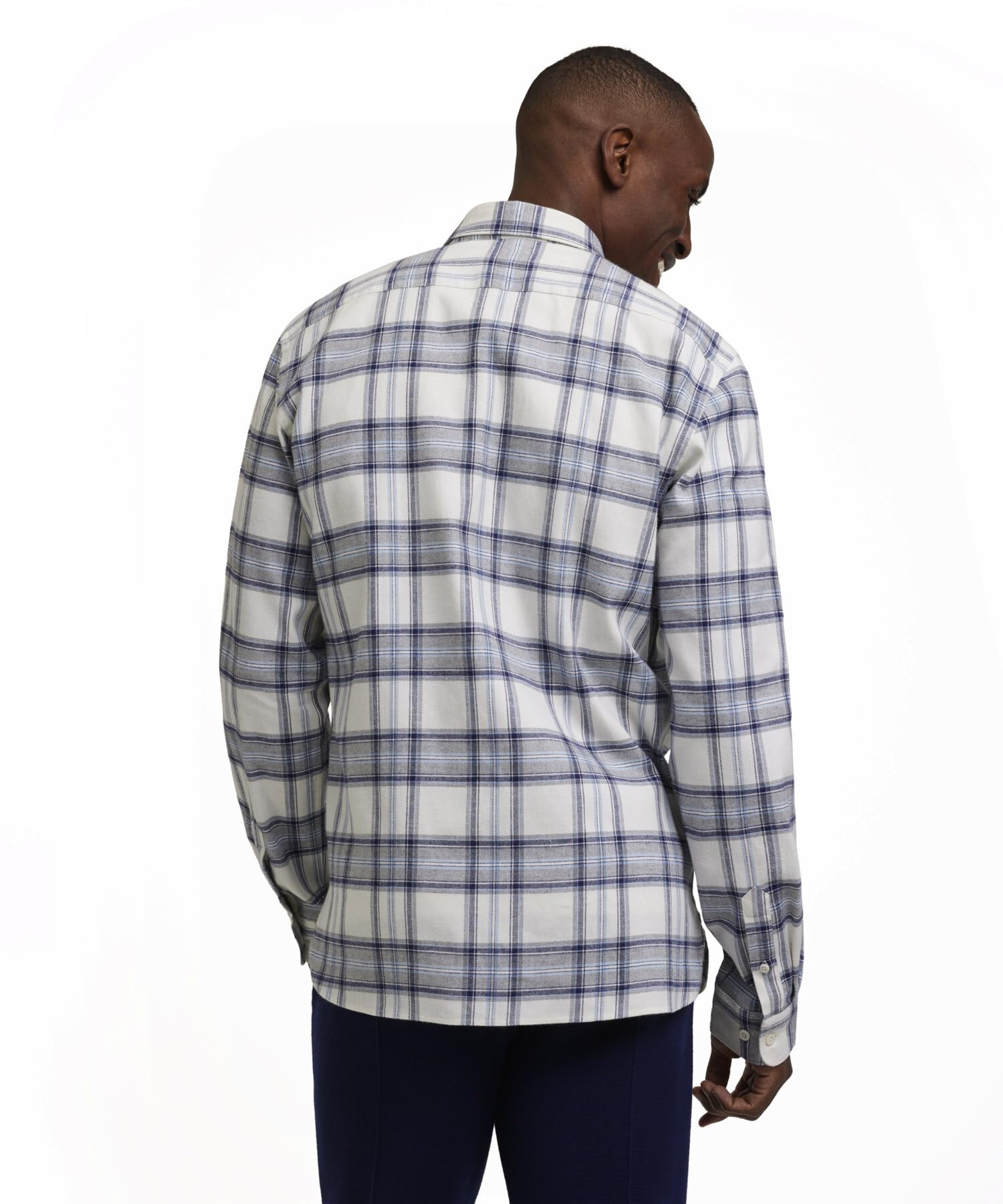 FALKE Men's Shirt Basic Flannel Big Square Camisa