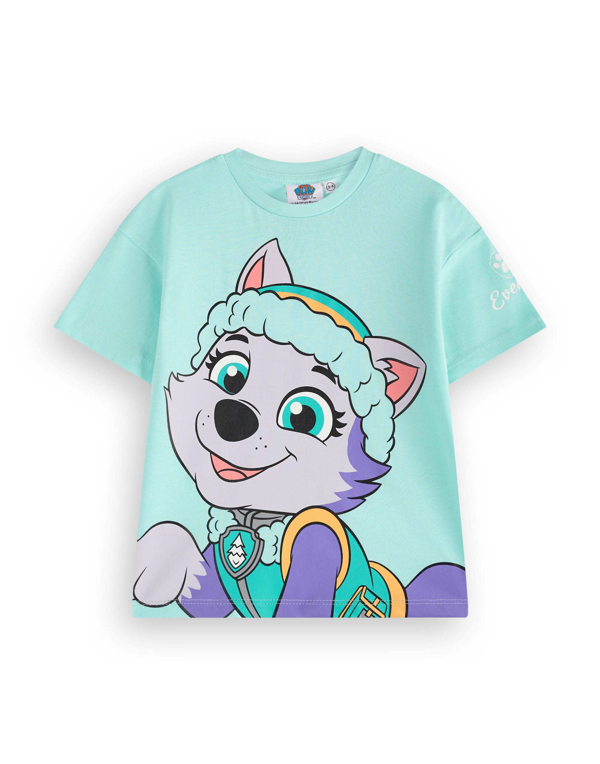 Paw Patrol Set di Magliette per Ragazze | Confezione da 3 Magliette a Maniche Corte per Bambini con Stampa Grafica di Grandi Personaggi | Personaggi dei Cartoni Animati di Skye Everest Liberty