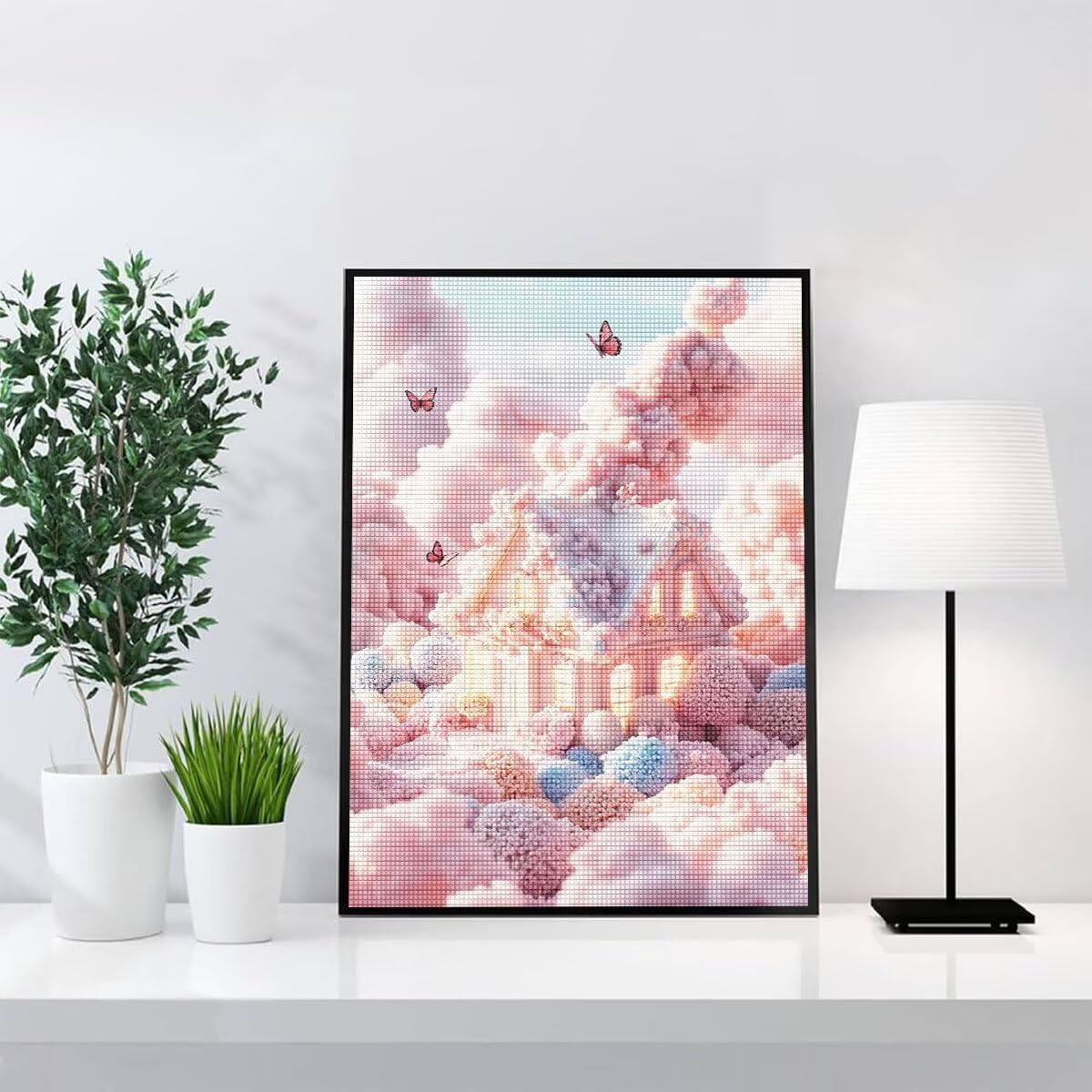 Diamond Painting Kit Completo, Diamond Painting Sogno, 5D Quadrato Pittura Diamante Kit Manualidades Adultos DIY Diamantini Crystal Art Disegni Ricamo Punto Croce Artigianale, 90x120cm Cabina j0-681
