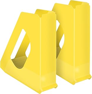 Esselte Europost - Revisteros (10 unidades, translúcidos), color amarillo
