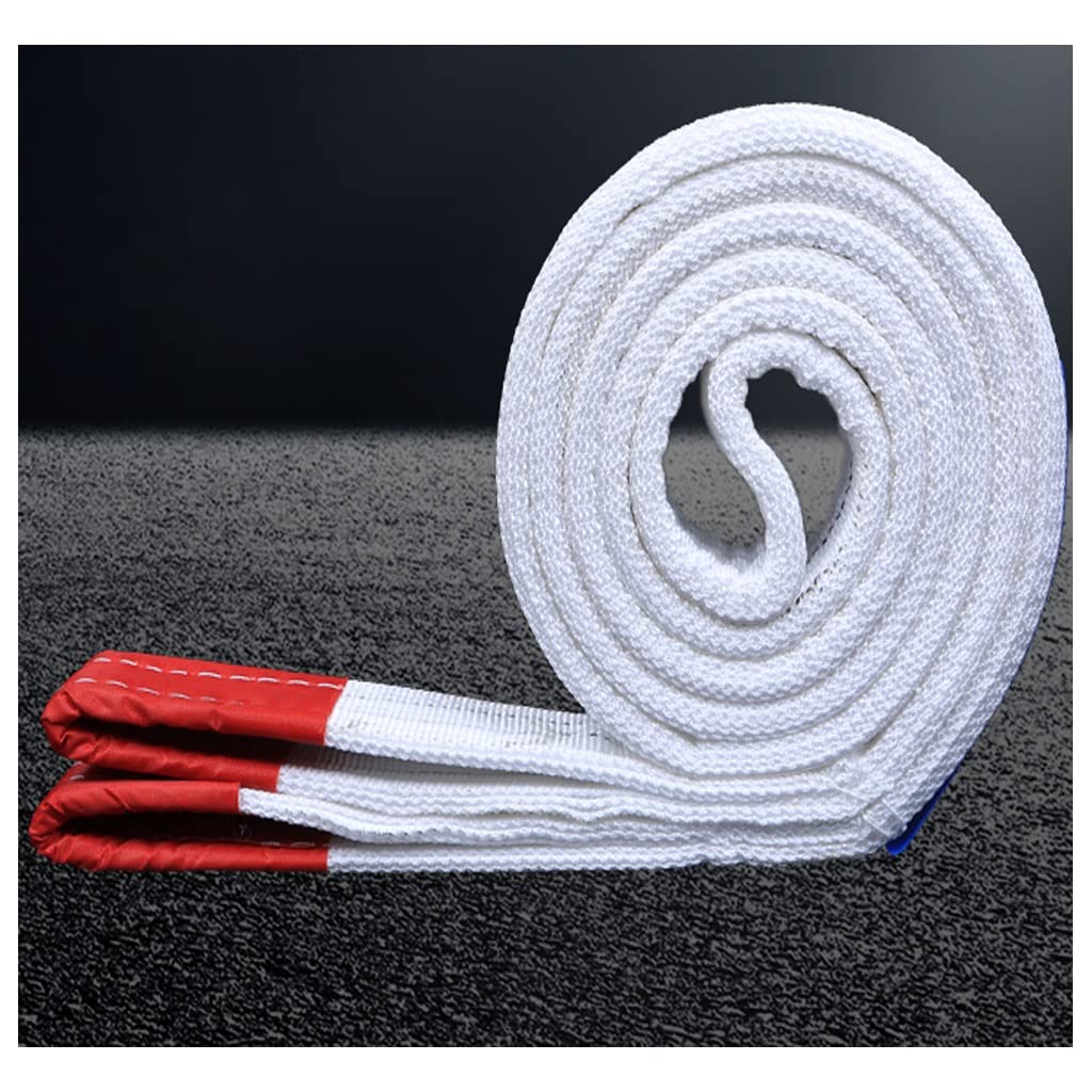 Lifting Slings Webbing Straps Heavy Duty Hoist Sling 5T Load Capacity Polyester Flat Webbing Sling for Ships Lifting Straps for Hoist and Large Furniture (Color : 5T, Size : 4M)