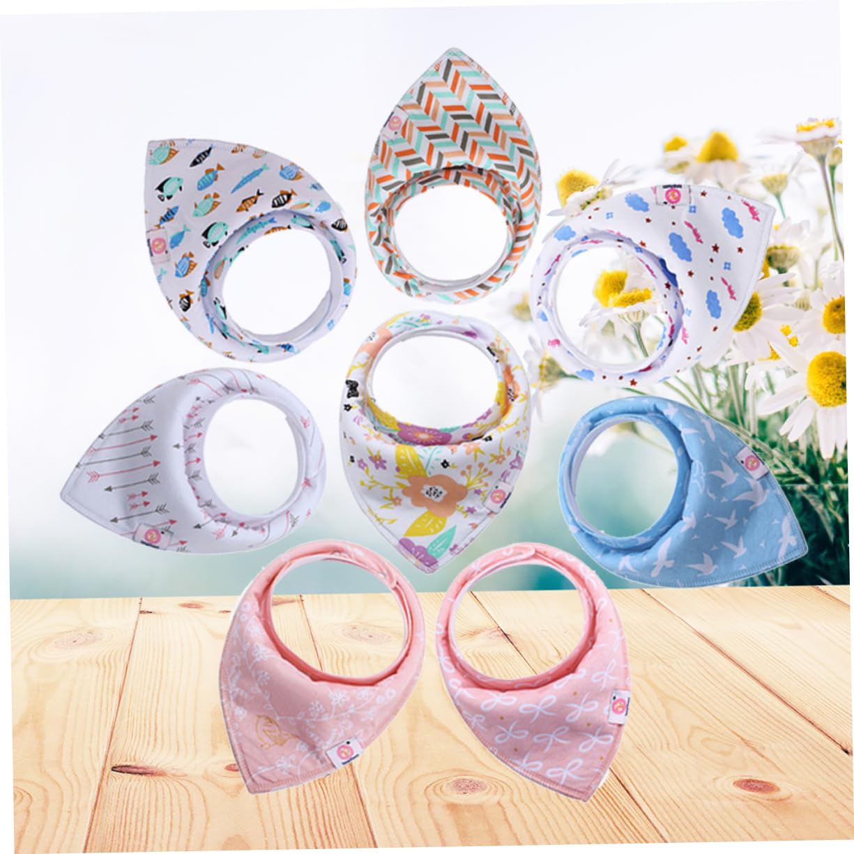 VICASKY 16stücke Teiliges Bandana Lätzchen Aus Baumwolle Saugfähige Spucktücher Für Neugeborene Stilvolle Und Weiche Babylätzchen Für Jungen Und Mädchen