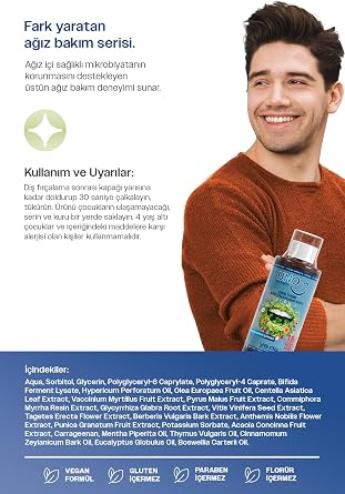 Uno Oral Tonik Ferahlatıcı Ağız Bakım Suyu, Sağlıklı Diş ve Diş Etleri İçin, 200ML