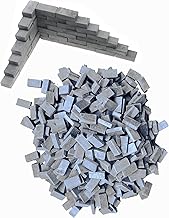 Cayway 420 PCS Mini Bricks, Grey Mini Bricks Miniature 1:35 for DIY Fairy Garden Dollhouse Decor, Miniature Landscaping Accessories