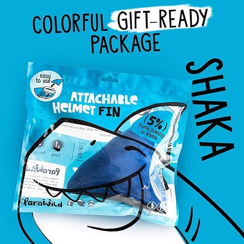 Miniatura 4 de Shark Helmet Accessories w/Sticky Hook & Loop Fastener Adhesive (Helmet not Included), Fun Fin/Ears/Mohawk/Covers for Snowboarding, Skiing, Biking,