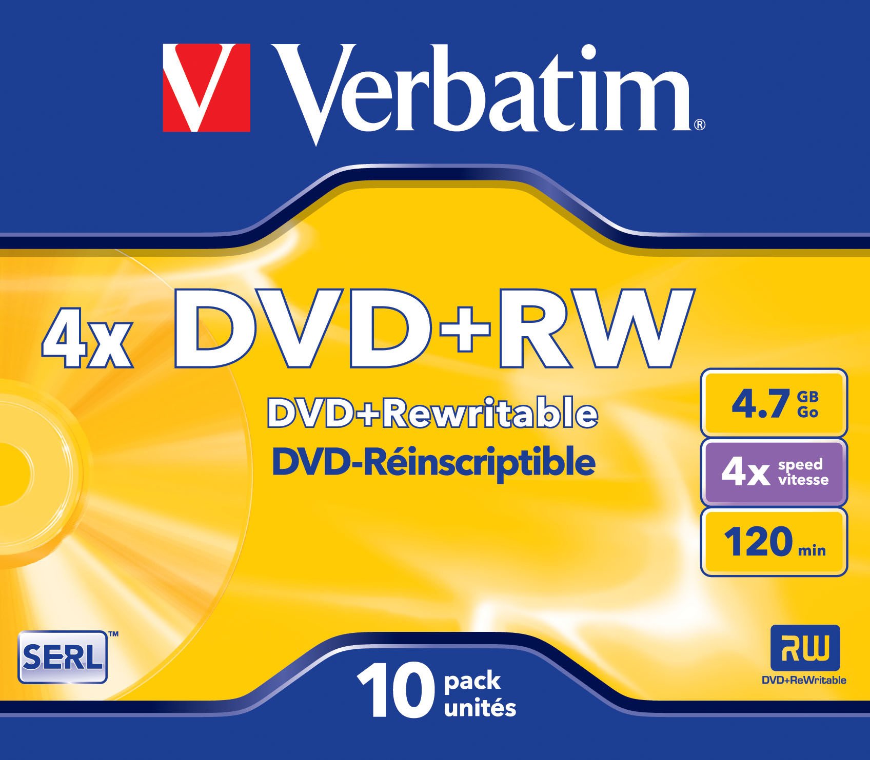 Verbatim DataLifePlus DVD+RW 4.7 GB 10 sztuk
