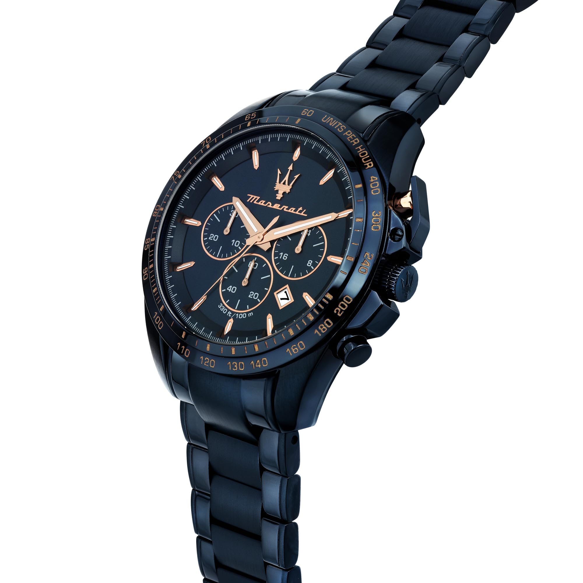 Maserati Montre Homme, Chronographe, Analogique, Collection Blue Edition - R8873612054