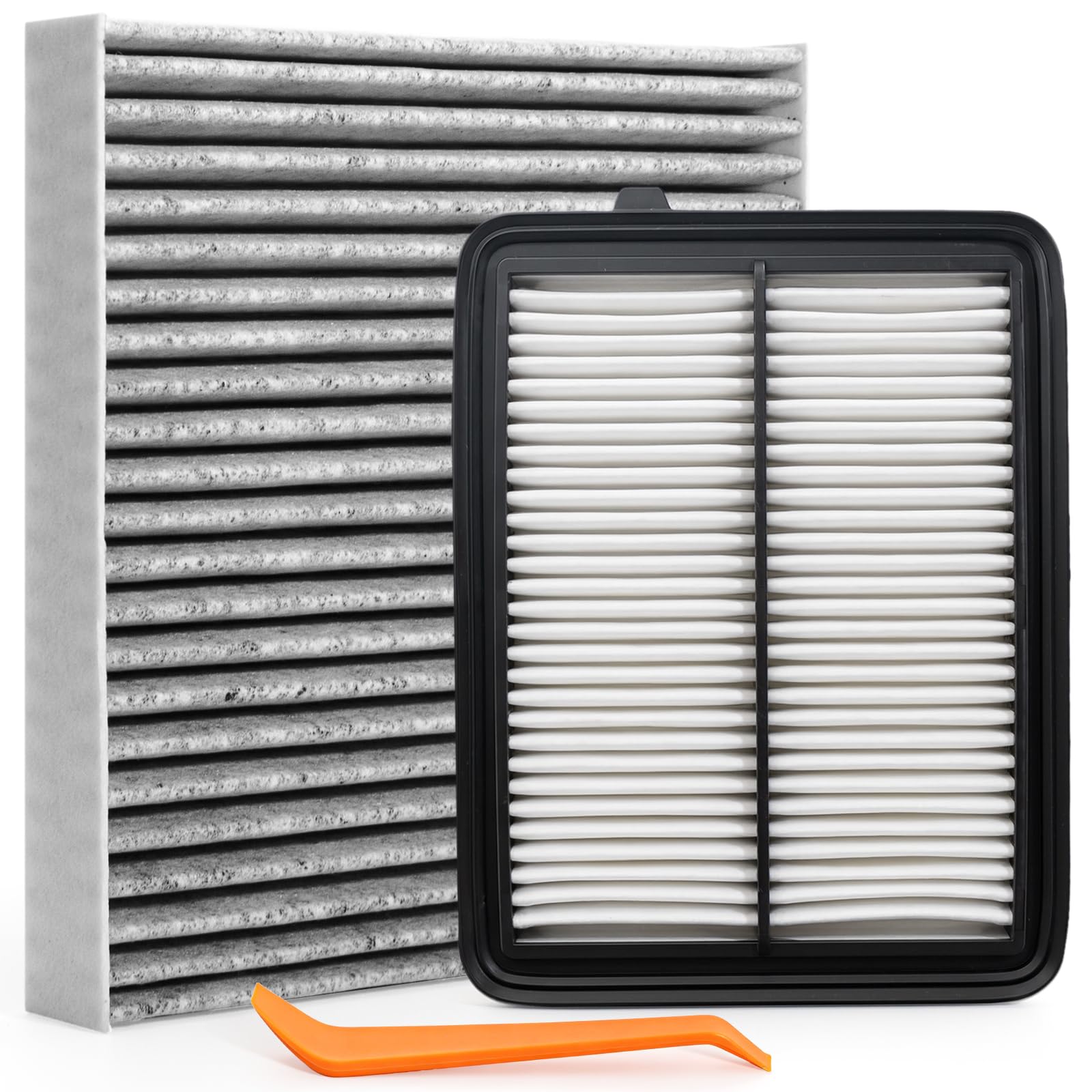 165465RA0A Engine and Cabin Air Filter Kit | Fit for Nissan Kicks 2018-2024 Versa 2020-2024 L4 1.6L Replacement 165465RB1A 272776CA0A 278915RB0A CA12315 CF12312