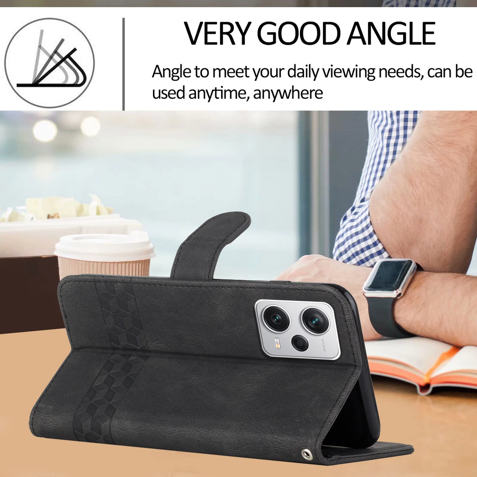 TOMYOU Custodia A Portafoglio Con Supporto Per Xiaomi Redmi Note 12 Pro 5G / Poco X5 Pro 5G - Motivo Barca - 5