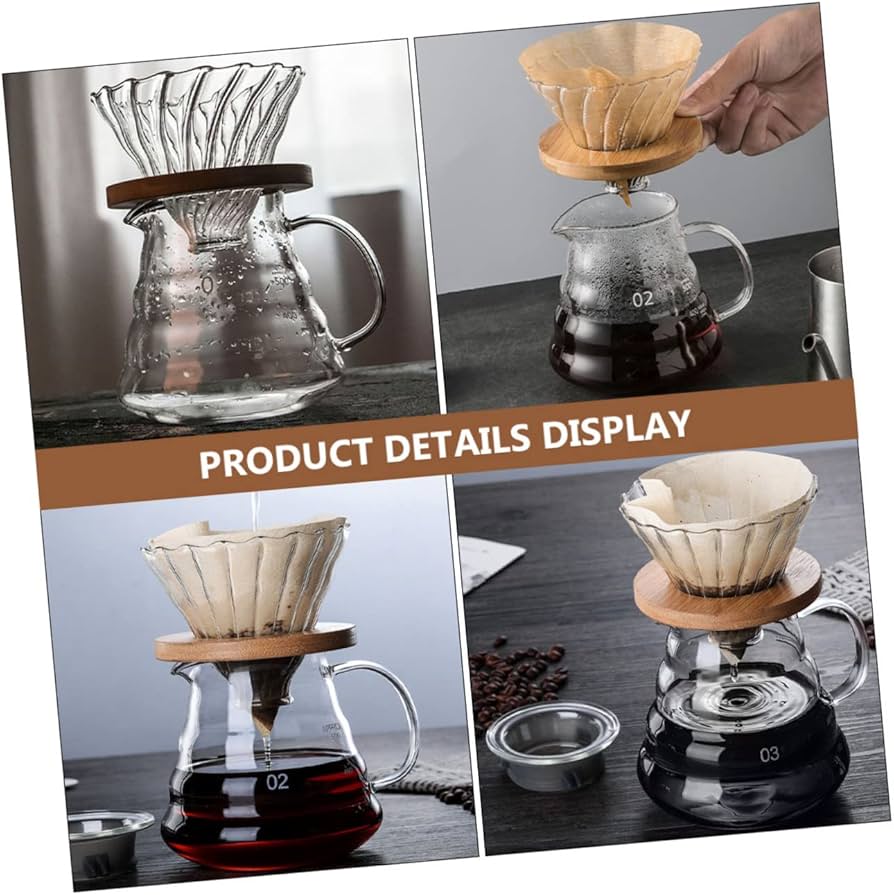 Amazon.com: HOLIDYOYO 1Set High Borosilicate Glass Coffee