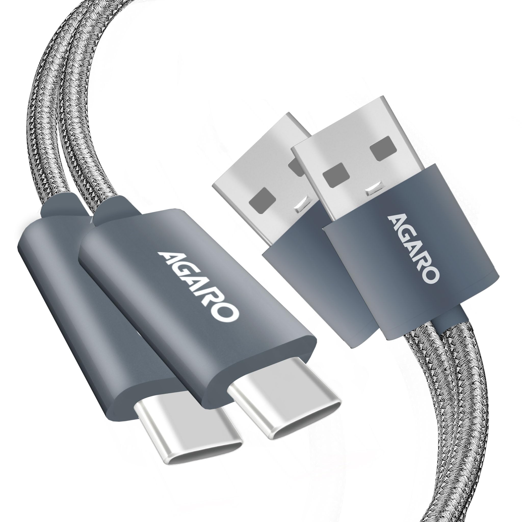 See full amazon price history chart for AGARO Usb-A To Type C Cable,Pack Of 2,Nylon Braided Cable,3A Fast Charging,Compatible With Type C Devices,Smartphones,Tablets Etc,Pd Technology,1 M(3.2Ft),480 Mbps Data Transmission.,Grey AGARO Usb-A To Type C Cable,Pack Of 2,Nylon Braided Cable,3A Fast Charging,Compatible With Type C Devices,Smartphones,Tablets Etc,Pd Technology,1 M(3.2Ft),480 Mbps Data Transmission.,Grey (B0D3VFFPS7) Amazon Price History, Amazon Price Tracker
