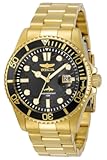 Men&apos;s Pro Diver Quartz Watch with Stainless Steel Strap&comma; Gold&comma; 22 &lpar;Model&colon; 30026&rpar;