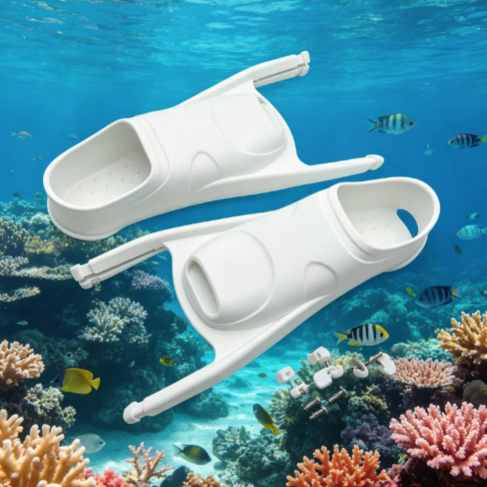 rockible Aletas de Natación Aletas Buceo Acuáticas Escarpines Componentes con Diseño de Flujo Suave y Eficiencia en el Confort en Sesiones Largas Adecuadas , Negro , S 37-38