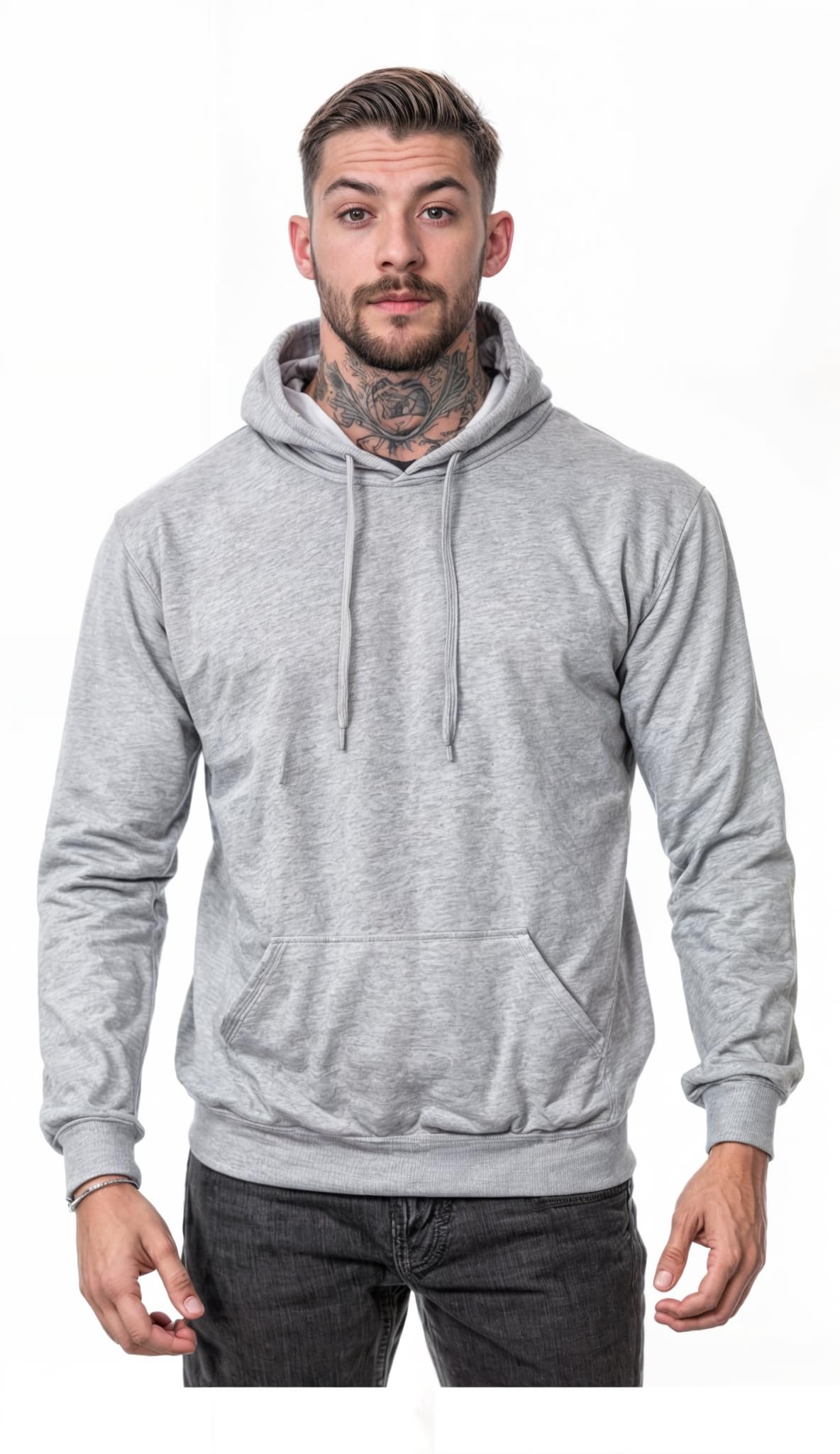 Moletom Liso Masculino Flanelado Blusa De Frio Com Capuz Casaco Sem Estampa