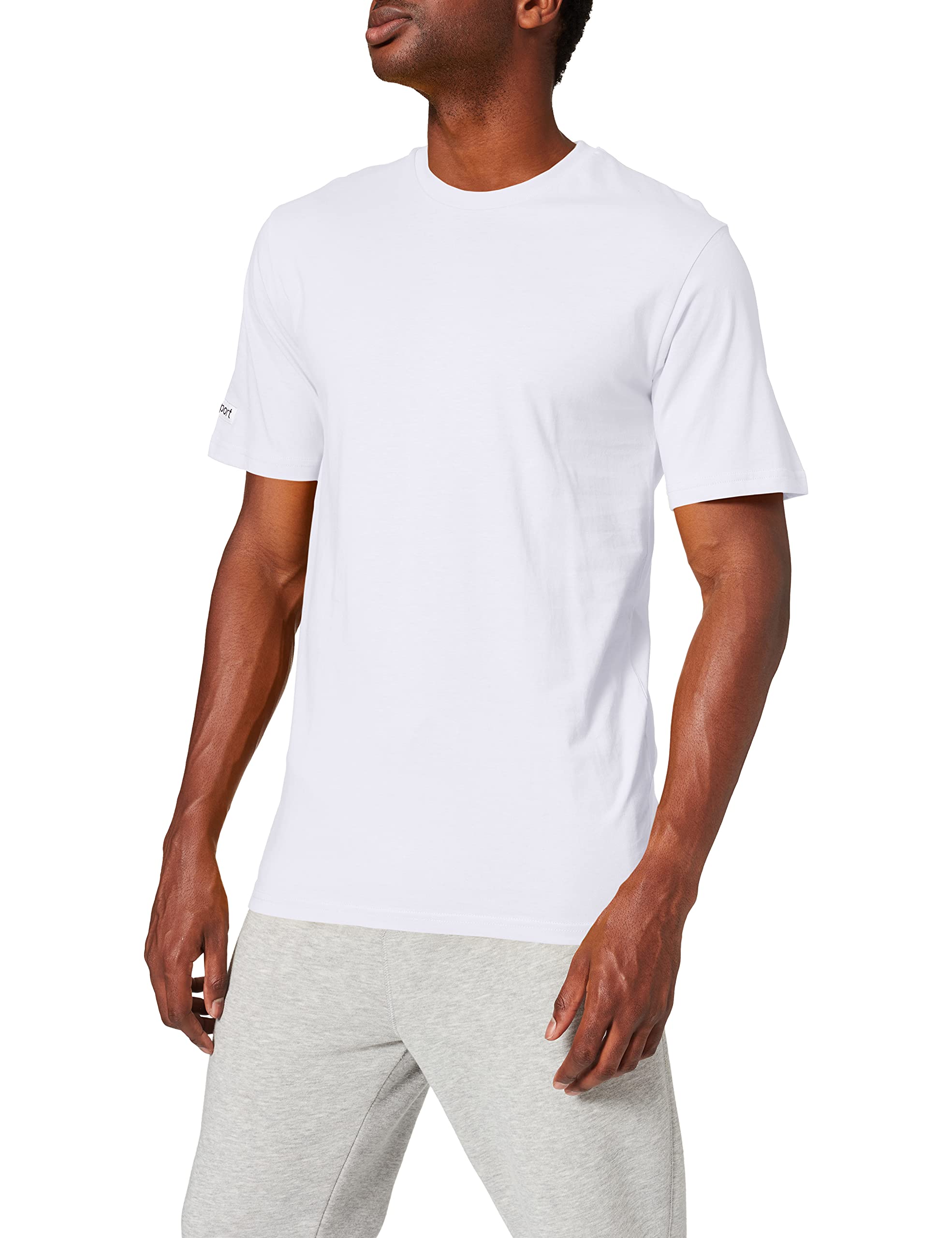 Uhlsport Men Team T-Shirt - White, Large
