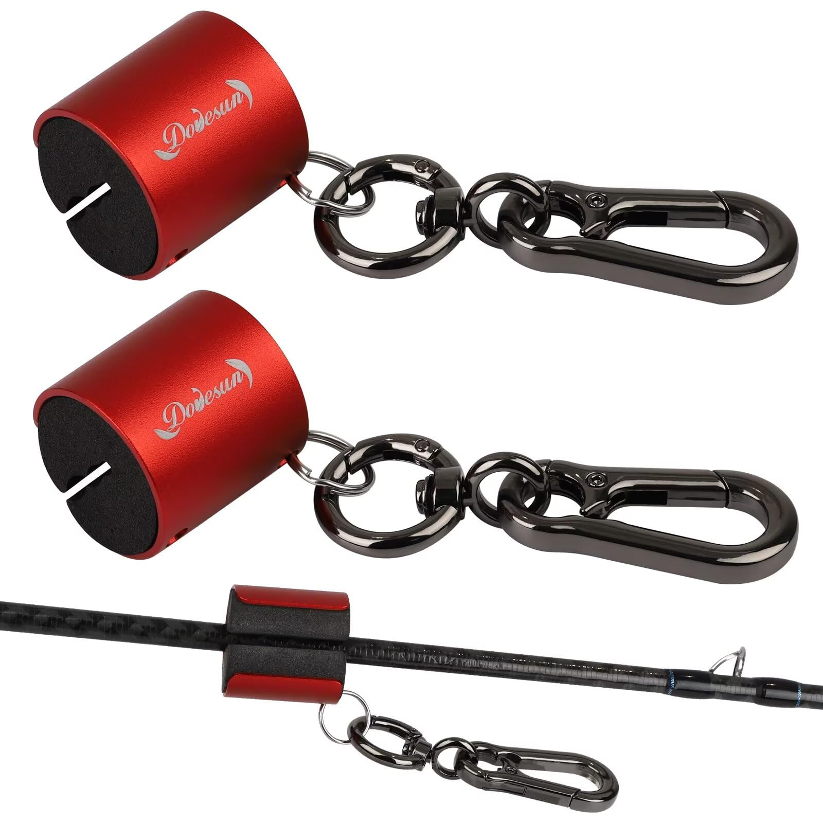 Dovesun Creek Rod Clips Wearable Fishing Rod Holder Clip Fly Fishing Pole Accessories 1PCS & 2PCS