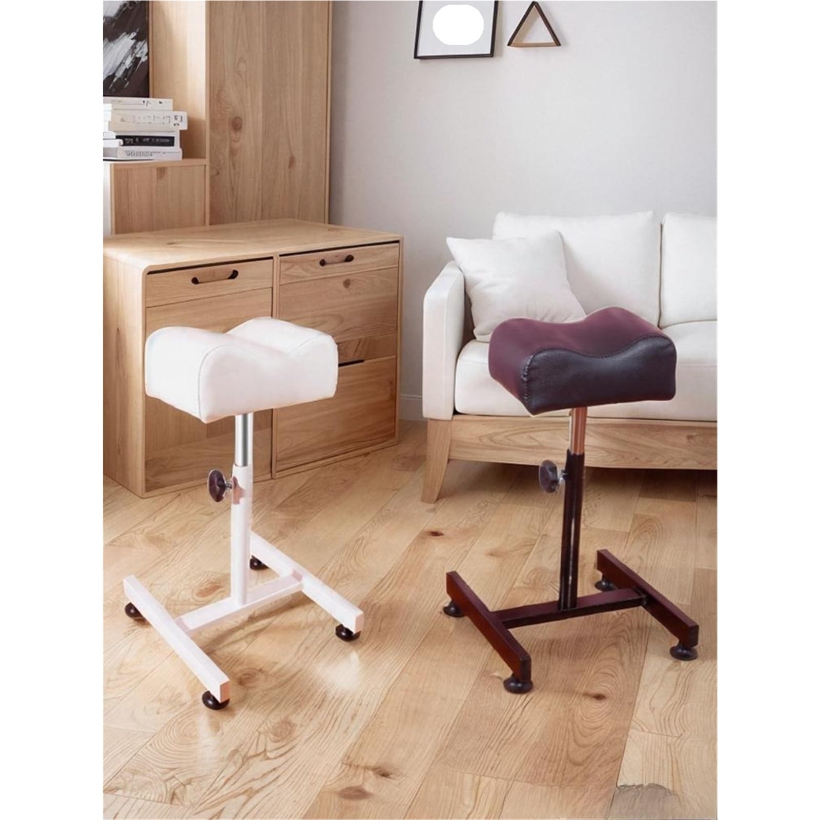 Repose-pieds pour pédicure Support de pédicure professionnel, 1 pièce, support, tabouret à ongles(White)