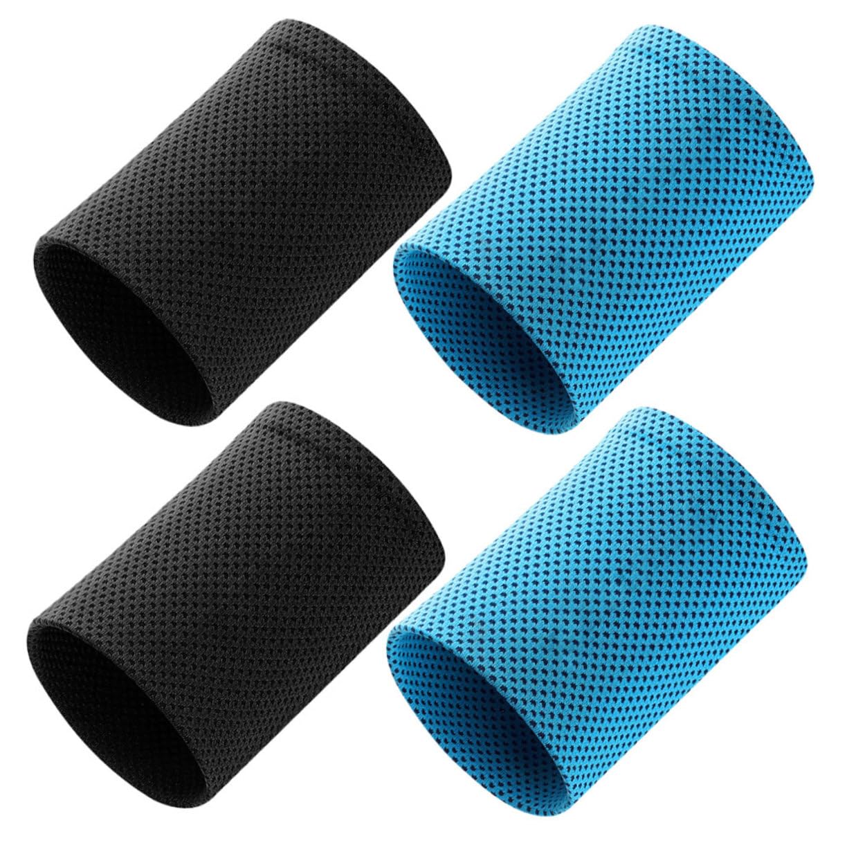 Gogogmee Protective Wrist Sleeves 2 Pairs Sports Wristband Cooling Breathable for Yoga Running Workout Summer Relief
