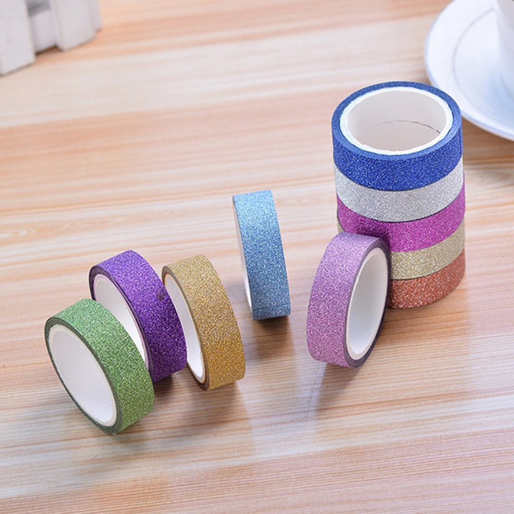 5 Rotoli/Set Nastro Washi Nastro Adesivo Fiore Nastro Decorativo Adesivo FAI DA TE Scrapbooking Diario Cancelleria Materiale Scolastico-5 Rotoli Set B