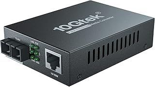 10/100Mbps Fast Ethernet Media Converter, Single-Mode SC Fiber, up to 20km, 10/100Base-TX to 100Base-FX