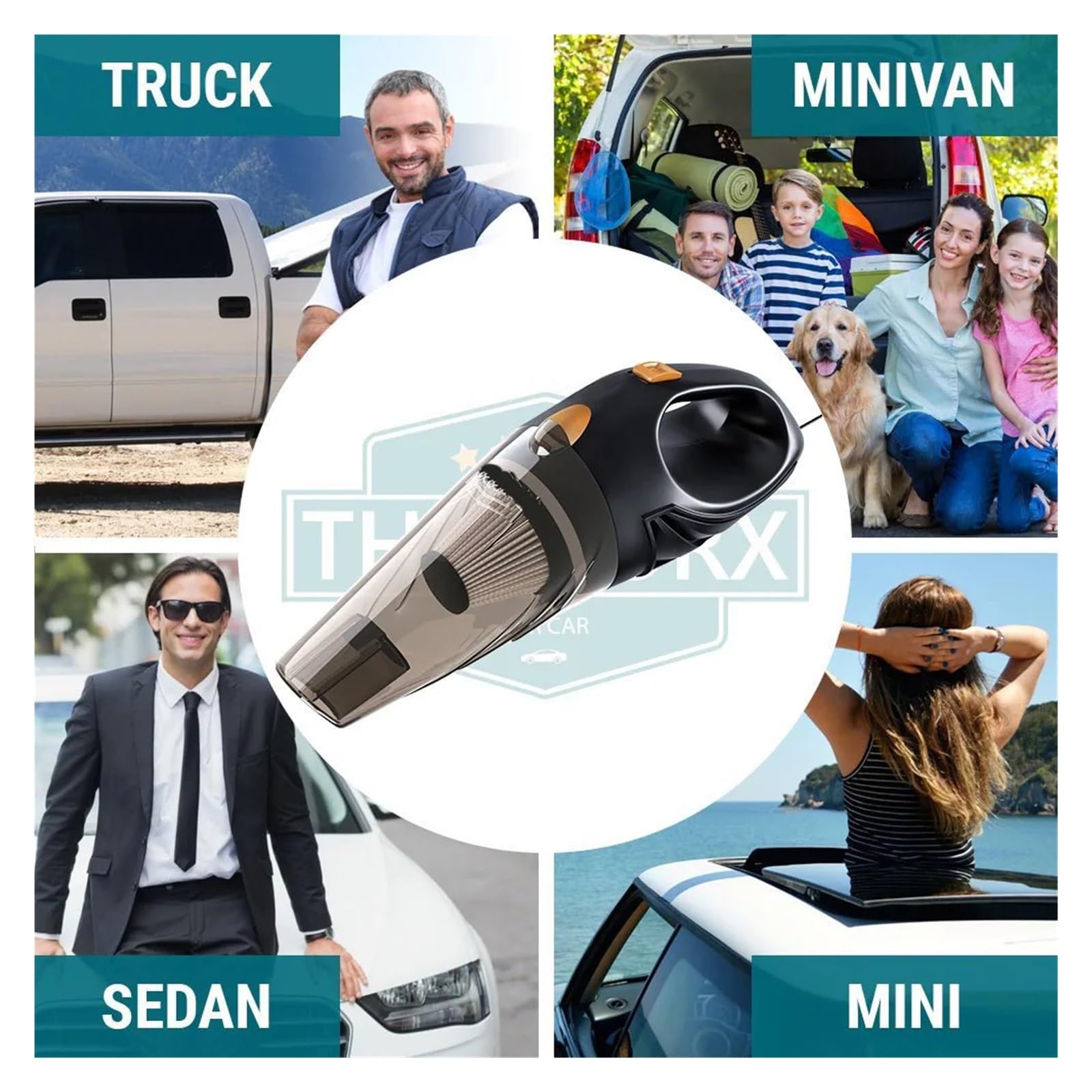 Bezprzewodowy Ręczny Odkurzacz Samochodowy 3 W 1 4500PA Przenośny Mini Bezprzewodowy Odkurzacz Z Silnikiem Szczotkowym DC12V Do Użytku Domowego Lub Samochodu Do sierści zwierząt domowych, samochodu, d