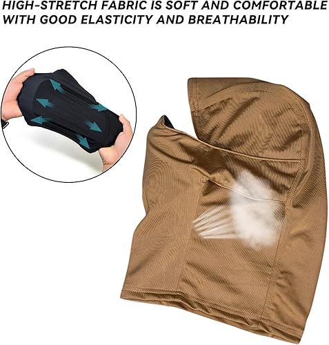 Miniatura 3 de AOUTACC Pasamontañas Airsoft, estilo táctico Airsoft máscara protectora de cara completa, máscara de silicona para Airsoftciclismo