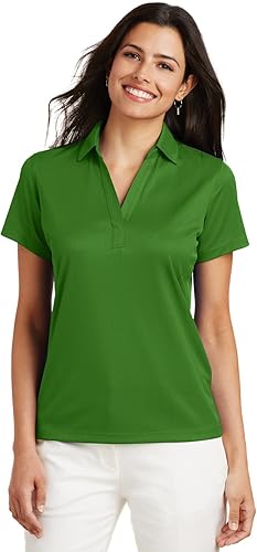port authority ladies performance fine jacquard polo