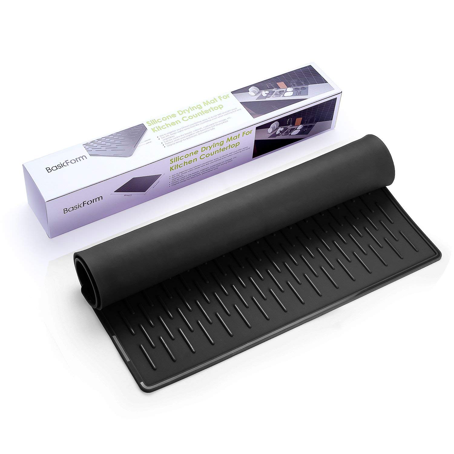 Buy BasicForm Large Silicone Dish Drying Mat 22 x 17 Inch Sink Mat