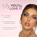 Colors Queen Cat Walk Makeup Kit with 32 Matte, Shimmer & Glitter Eyeshadows, 3 Highlighters, 3 Compact Powder & Applicator | Highly Pigmented & Long Wearing Makeup Kit for Women gallery image
