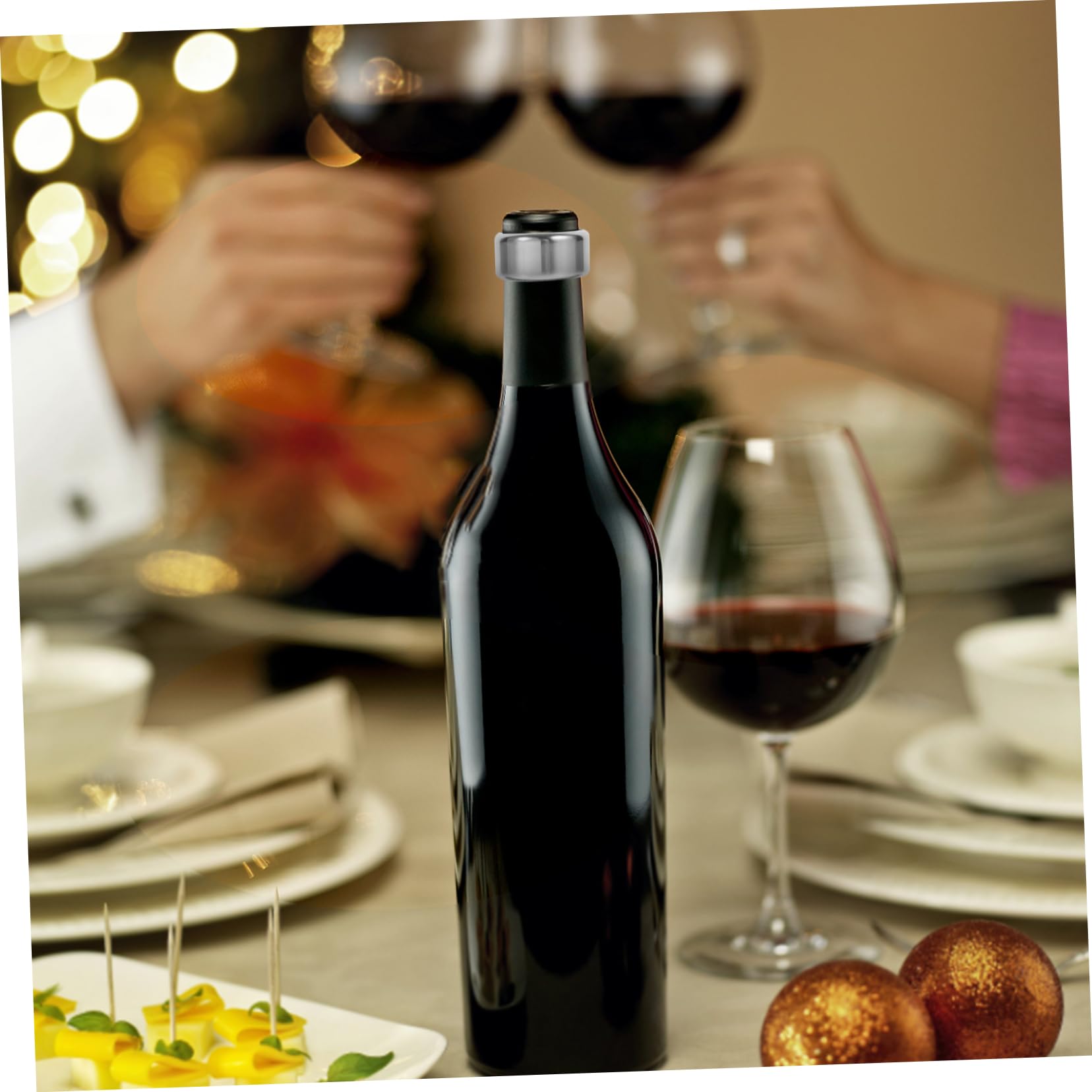 Anneaux Anti-Gouttes Pour Bouteille De Vin - Lot De 6 En Acier Inoxydable