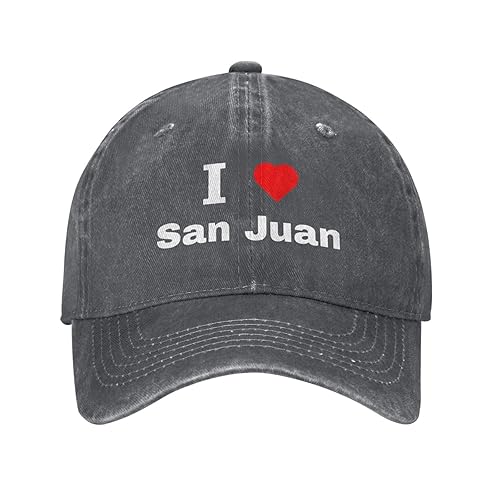 I Love San Juan Baseball Cap for Men Women Hat