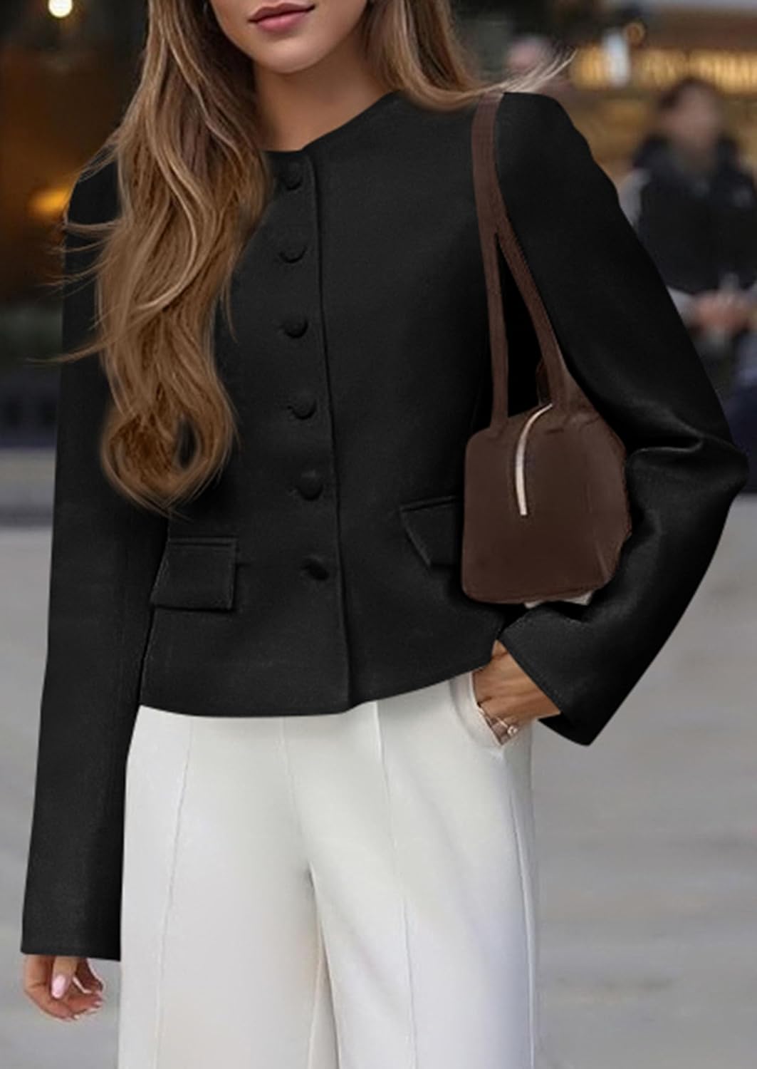 PRETTYGARDEN Women Blazers Business Casual Outfits 2026 Fall Fashion Long Sleeve Professional Office Work Suit Jacket Clothes - Image 5