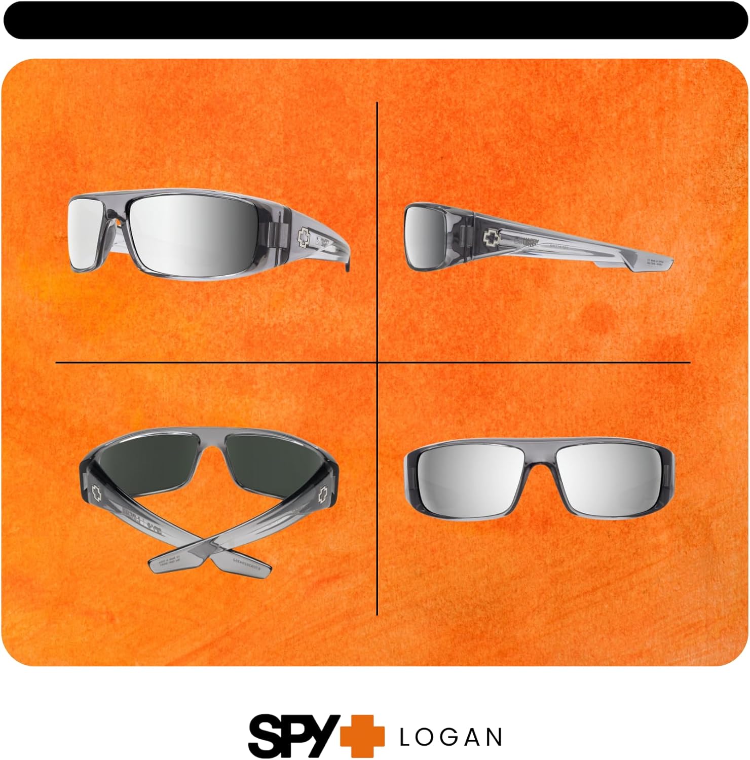 Spy Logan Rectangular Sunglasses for Men +BUNDLE with ACCESSORY EYEWEAR KIT - Image 3