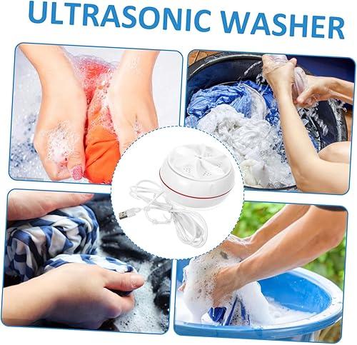 Miniatura 8 de jojofuny Mini lavadora de viaje de 30 W, lavadora USB portátil para dormitorio, ropa compacta, alta torsión, limpieza profunda eficiente para ropa