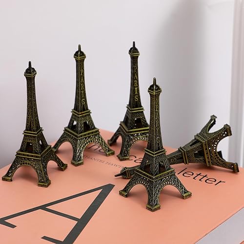 Miniatura 4 de Estatua de la Torre Eiffel de 3 pulgadas de metal pequeño modelo de torre Eiffel para decoración de fiesta de recuerdo, decoración de fiesta de