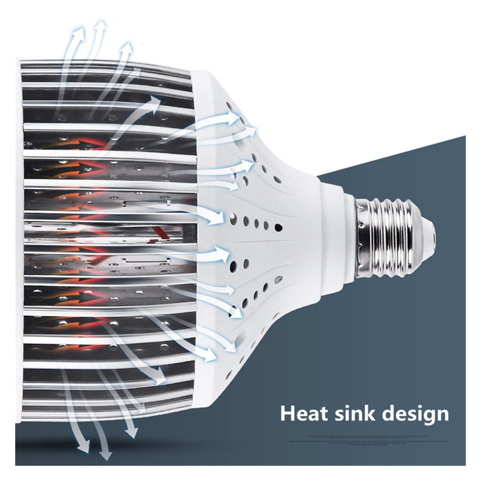 Żarówka Led dużej mocy kula E27 E40 50W 80W 100W 150W 200W AC220V energooszczędna kula fabryka fabryka podłoga oświetlenie warsztatowe Lucky (Color : E27-Cold White, Size : 80W)