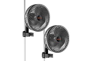 Spider Farmer 6 Inch Oscillating Clip Fan 2 Pack
