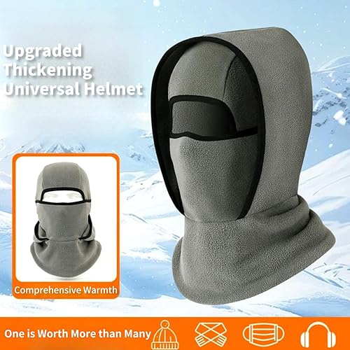 Miniatura 4 de Pasamontañas de esquí, máscara facial de invierno para hombres y mujeres, equipo de clima frío al aire libre para esquí, motocicleta, caza