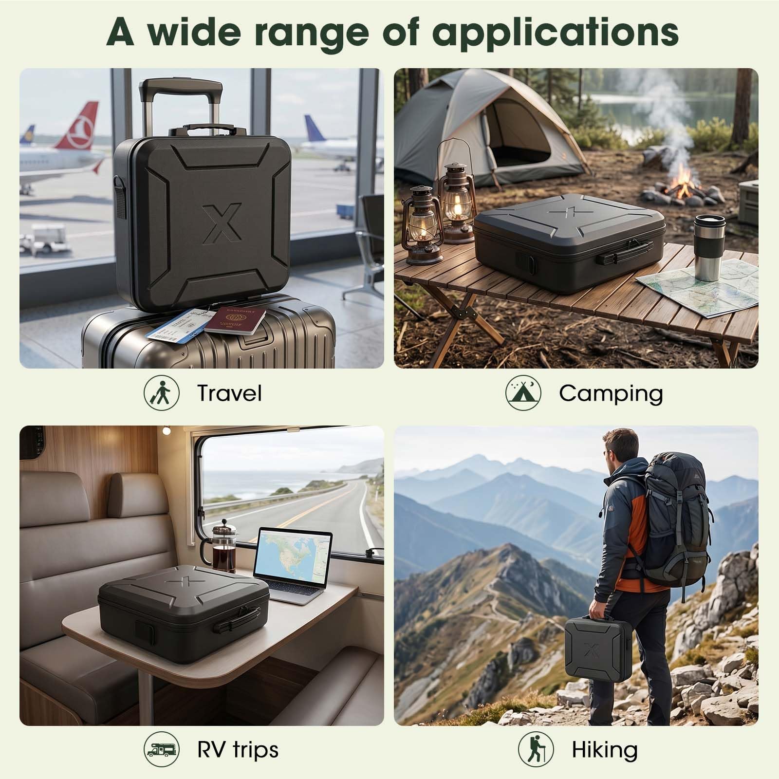 Sacoche Compatible avec Starlink Mini, Housse EVA imperméable & résistante aux Chocs – Compatible kit Starlink Mini, bandoulière Incluse, idéale Voyage, Camping & Plein air