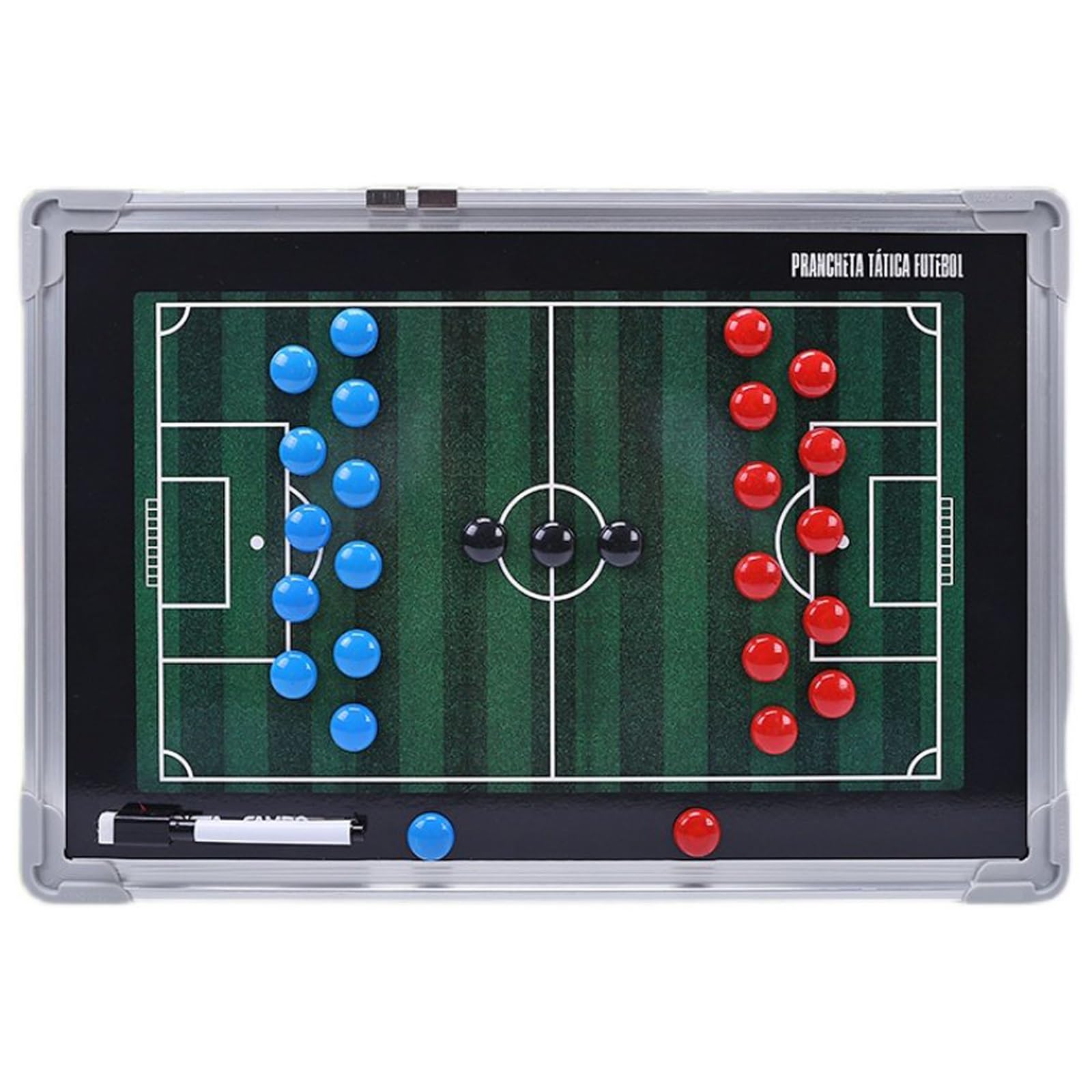 Lavagna Magnetica per Allenamento di Calcio, Lavagna Calcio per Insegnare e Formazione con Pennarelli per Giocatori, Penna e Gomma, per Allenamento