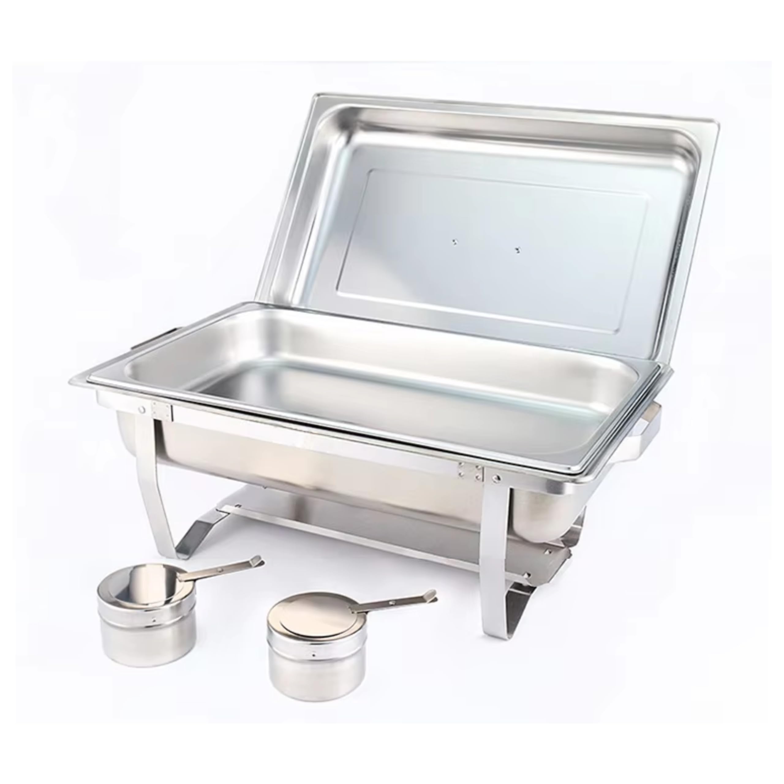 FEELINGS 12L Chafing Dish | Single Compartment Stainless Steel Food Warmer | Buffet Server | Fuel Holder | Hot Plate for Catering, Events & Home Use