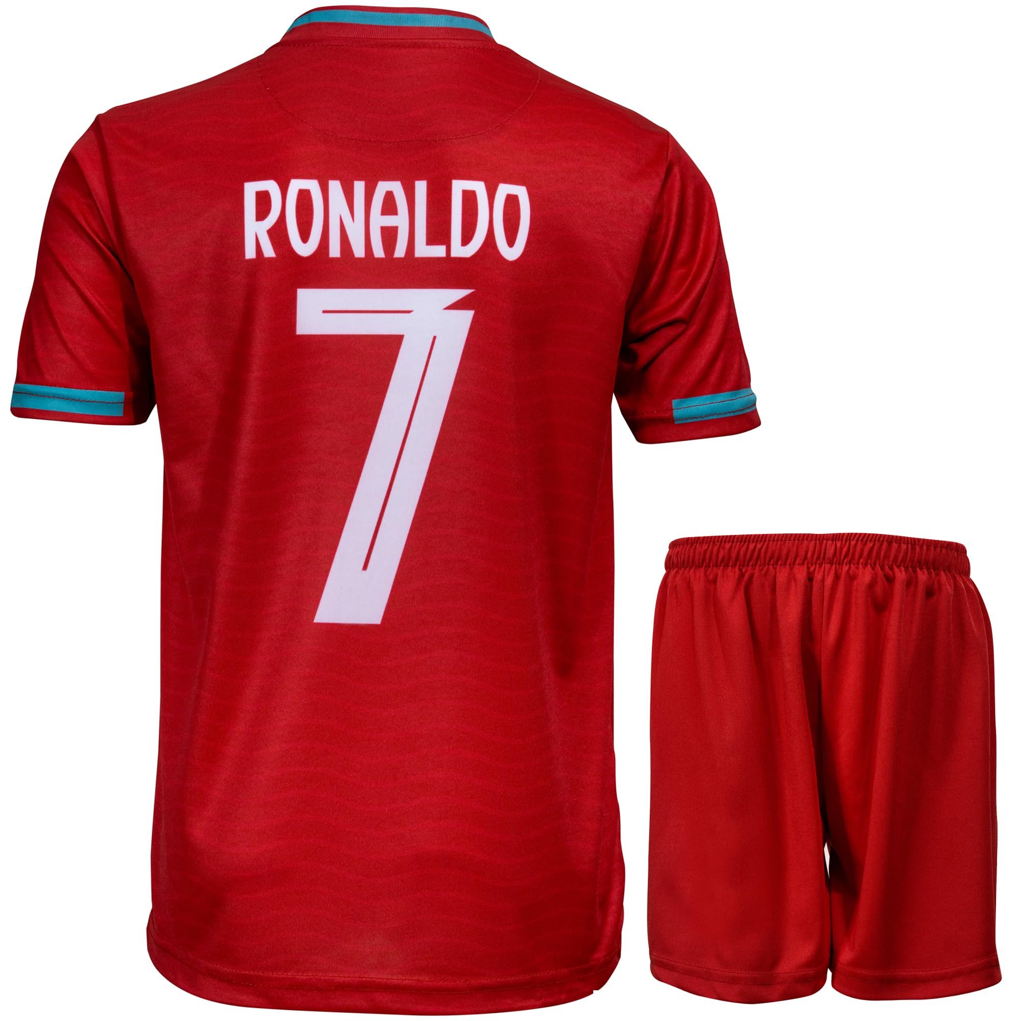 Red Rot #7 Kinder Trikot Fußball Neu Saison, Shorts Geschenk Set Jugendgrößen