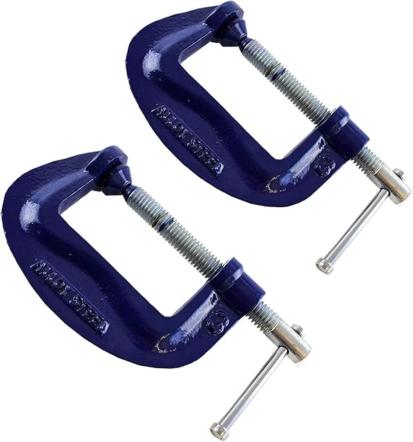 3" Heavy Duty G Clamp (2 Pack) C Grip Holder Clasp Vice TE295