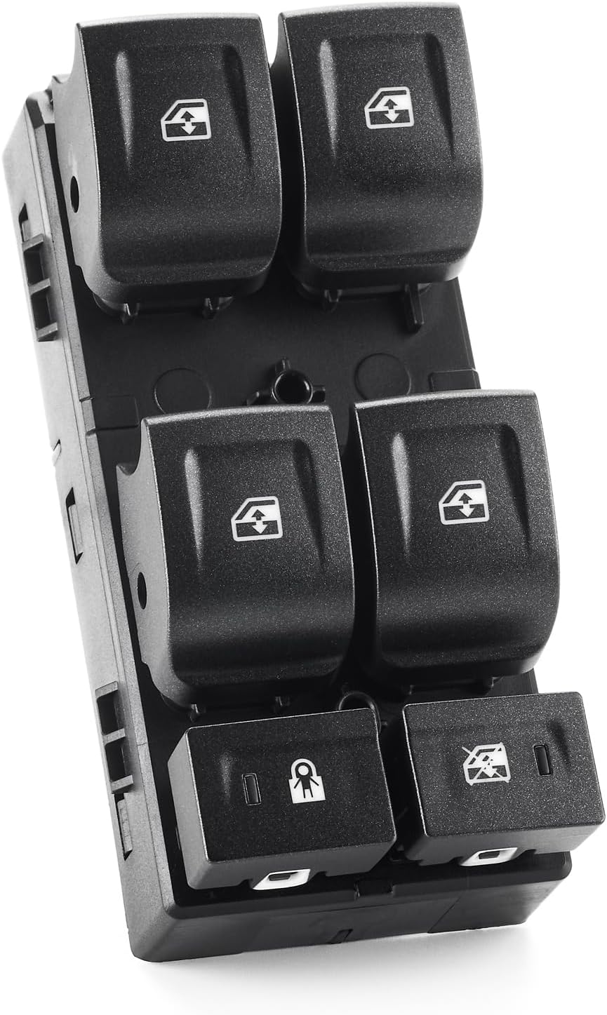 Master Driver Side Window Switch for 2015-2020 Chevy Suburban Tahoe, GMC Yukon XL - Power Window Switch, Door Lock Control, Replacement 23427094, DWS1824, 1S15768
