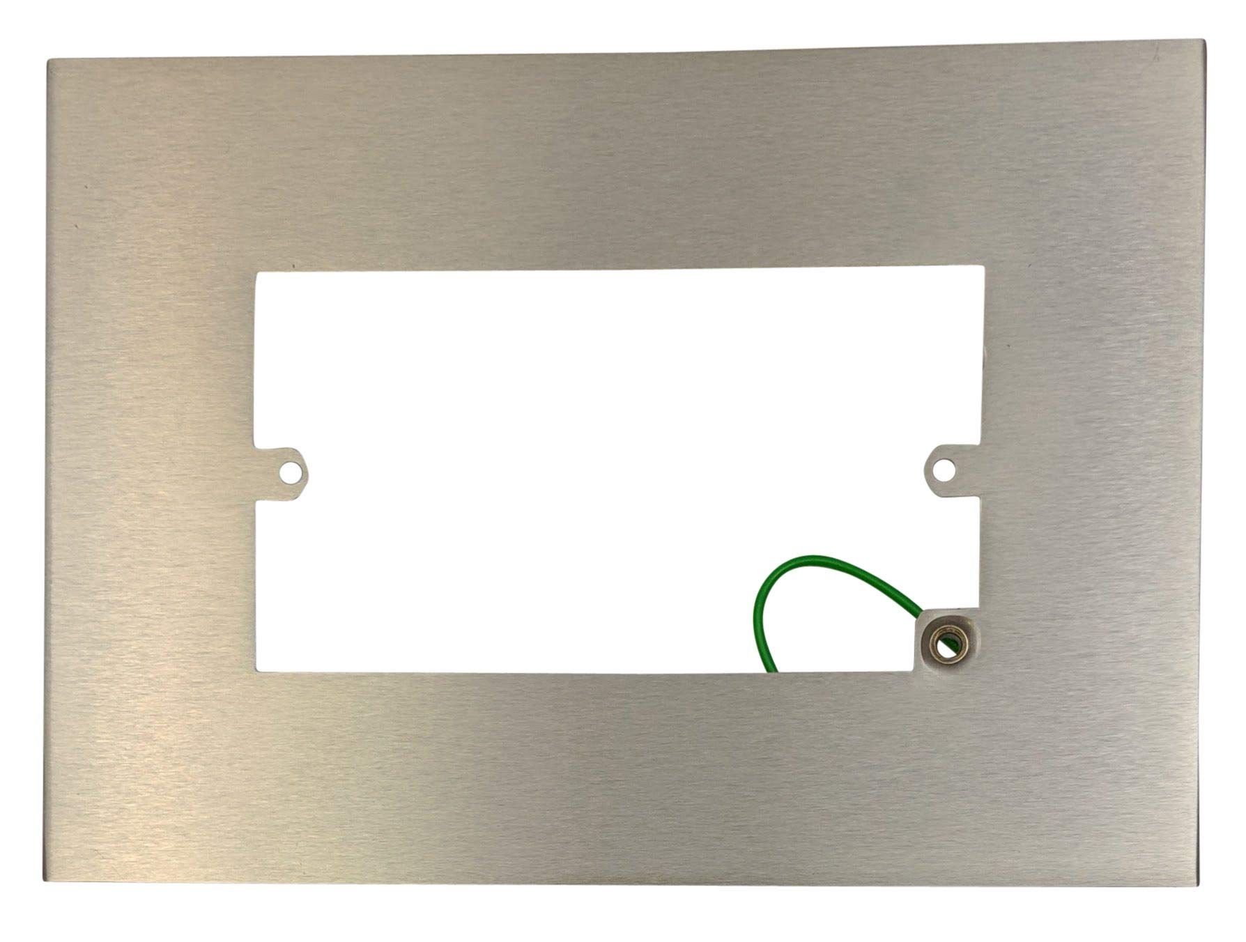 G&H Brassware Silver G&H 810Ss Brushed Steel Finger Plate Surround 212Mm X 152Mm For Double Plate