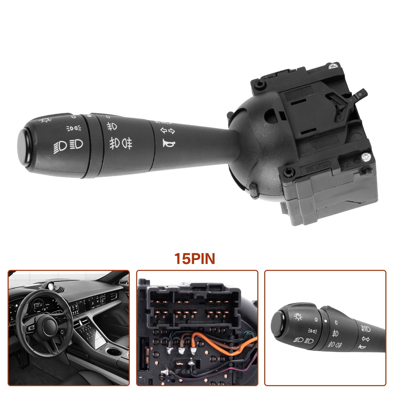 8201167988 Interrupteur de direction pour Dacia Dokker Duster Logan Lodgy | Interrupteur de clignotant 255405056R 681726046R 255400337R pour Sandero Clio