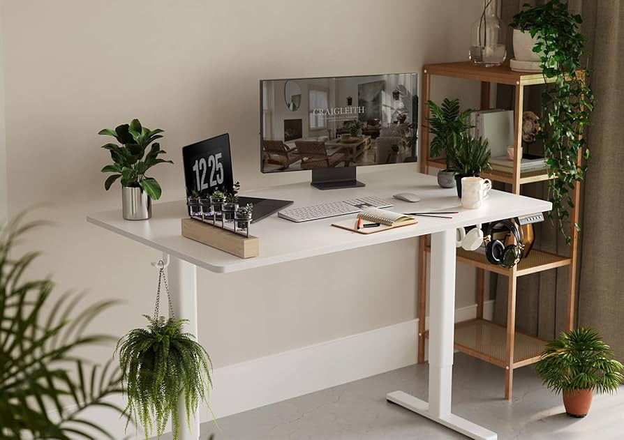 Amazon | Claiks 昇降デスク 大きめ 電動 パソコンデスク 昇降式