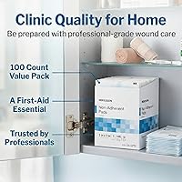 Vista 3 de McKesson, compresas no adherentes, estériles, Nylon/Poliéster, 2 x 3 pulgadas, 100 unidades, 1 paquete