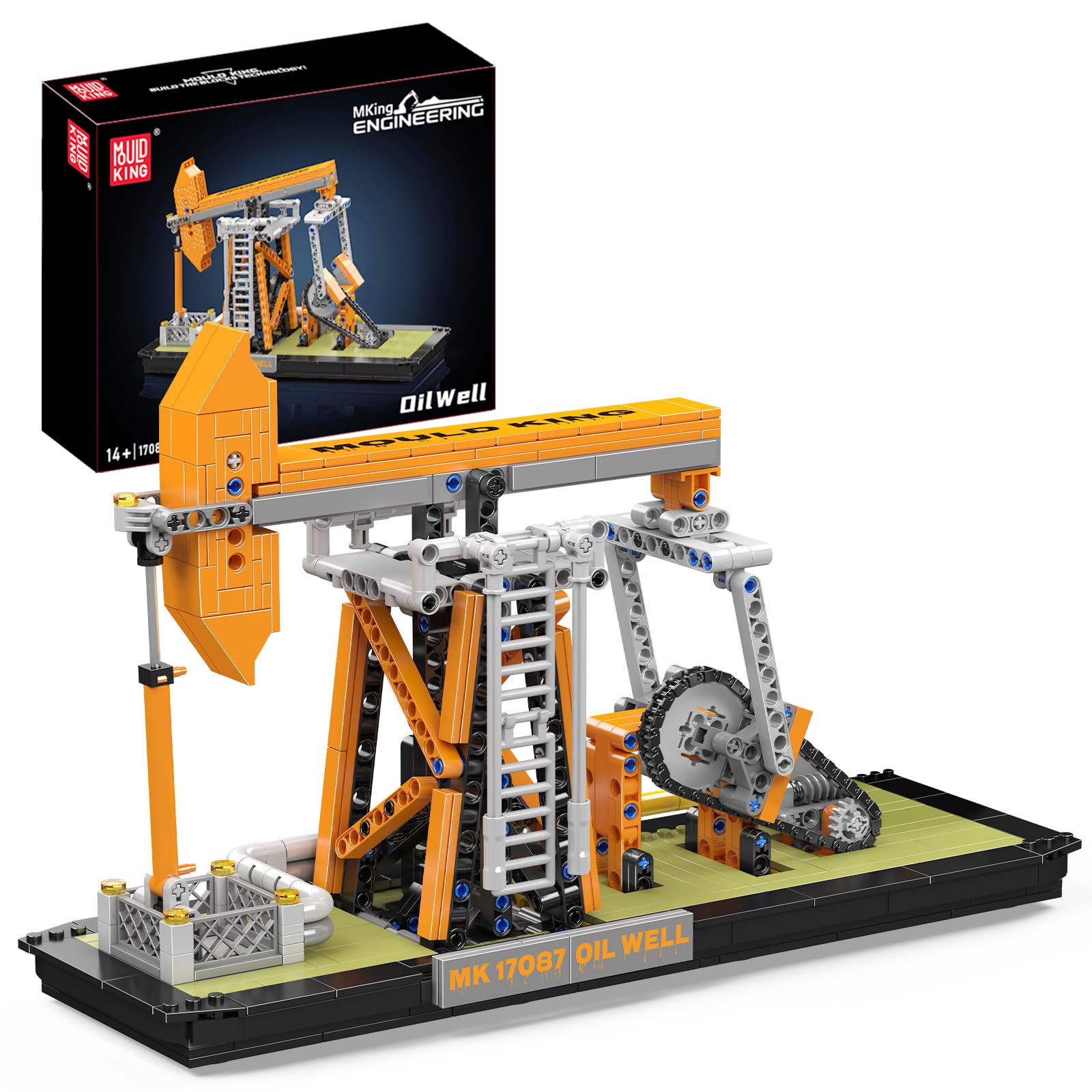 Amazon.co.jp: Mould King 17087 油田モデル ビルディングブロック 840